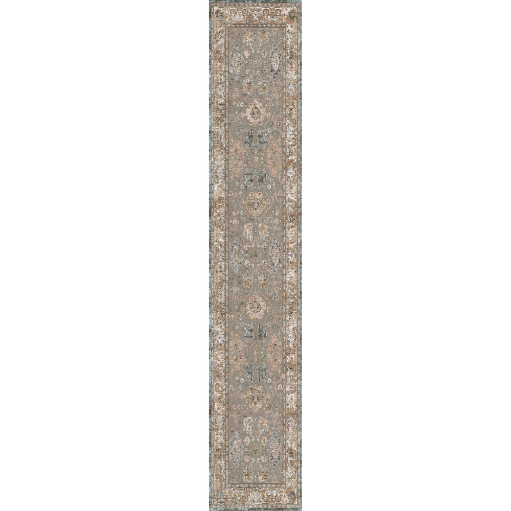 Dynamic Rugs 5701-800 Cullen 2 Ft. X 7.5 Ft. Finished Runner Rug in Taupe/Brown 